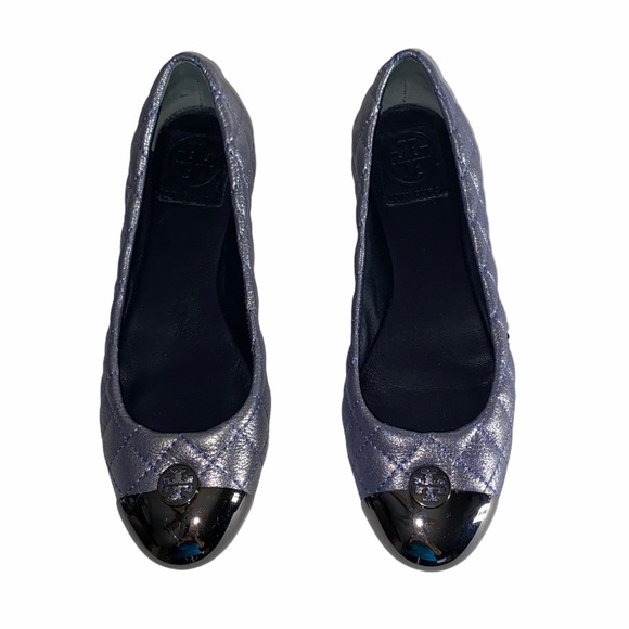 Tory Burch Kaitlin Quilted Captoe Flats size 6.5 - Picture 5 of 16